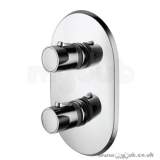 IDEAL STANDARD CONE A4020 BI SHOWER FACEPLATEandHANDLES CP