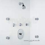 IDEAL STANDARD TREVI BODY JET 2 HP SHOWER BUILT IN 3F CHR