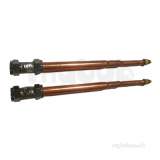 Sola 15mm Copper Tails Pair Incl. Isolation Valve Sf2751cp