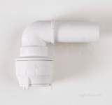 22mm Polyfit Spigot Elbow White 10