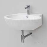 Alento Curved 600mm Wall Hung Basin White 95.036