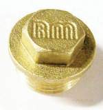 Midbras 1.1/4 inch flanged brass plug