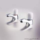 Ideal Standard Waterways E6840 Basin Pllr Taps Pair Cp E6840aa