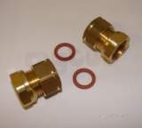 Ideal Standard Straight Couplers Short 2 Pcs A962499nu