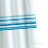 Croydex Blue Bars Shower Curtain