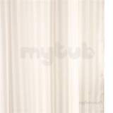 Croydex Woven Stripe Showr Curtain Ivory Af286117