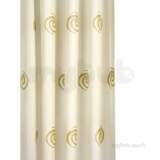 Gold Swirls Textile Shower Curtain Af553817