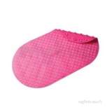 Basket Weave Pvc Bath Mat Pink Ah310423