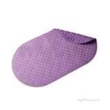 Basket Weave Pvc Bath Mat Purple Ah310461