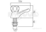 ASTRA BASIN PILLAR TAPS WITH DISC VALVES