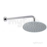 Round Aerated Shower Head 200mm With