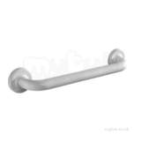 Avalon Support Grab Rail 450mm Long-Concld Ftgs -White AV4901WH