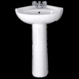 Twyford Galerie Gn4811 1 Tap Hole Corner Basin 450mm White Gn4811wh