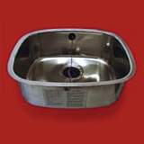 Pland 432x356x180 Lab Inset Flat Flange Bowl