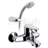 Exposed Bath/shower Mixer Single Lever W/mtd Plus Che-123 Plus K-c/p