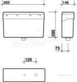 Plastic Auto Cistern Assembly 13.5l Cx9123xx