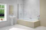 Ionic Single Curved Bath Screen Mb1