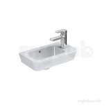 Softmood T0551 450mm One Tap Hole Right Hand H/r Basin Wh
