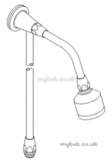 Rada 108.45 Shower Kit Chrome Plated