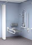 Exp Doc M Shower Pack Rails And Seat White