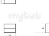 Ideal Standard Concept Space Shelf 500 Aoak Fill Unit E0404so