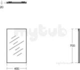 Ideal Standard Concept Space Mirror 400 E0413bh