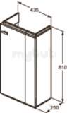 Ideal Standard Concept Space Guest 450 Right Hand Aoak Unt Fls E0434so