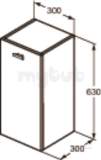 Ideal Standard Concept Space Side 300 Aoak Lndry Unit E0438so
