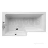 Ideal Standard Concept Space Shr/bath 150x85 Left Hand Sqr Wht