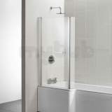 Ideal Standard Concept Space Bath Screen Brt/sil Clear