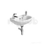 Ideal Standard Studio E2525 No Tap Hole Wall Mounted Basin Excluding Overflow 450mm White