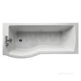 Ideal Standard Tempo E2568 Arc 170 Left Hand No Tap Holes Shower Bath Wht