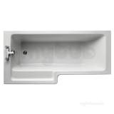 Ideal Standard Tempo E2595 Cube 1700 Left Hand No Tap Holes Shower Bath Wh