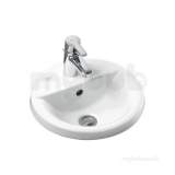 Ideal Standard Concept E5008 380mm One Tap Hole Sphr Ctop Basin Wh