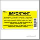 REGIN REGEP29 SAFETY DEVICE LABEL 8