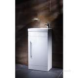 Esta Floor Cloakroom Vanity Unit White