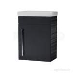 Esta Wallhung Cloakroom Vanityunit Anthracit