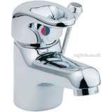 Deva Excel S/lvr Basin Mixer Chrome Plated C/w Puw And Puk