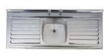 Emerald 1500 X 600mm Two Tap Holes Left Hand Dbsd R/front