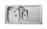 Leisure El950nc/tcad2-an 1.5 Bowl Sink And Tap Anodised Profile