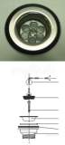 F2118 32mm Unslotted Waste Plug And Chn Ss
