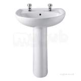 Galerie Washbasin 550x450 2 Tap Gn4222wh