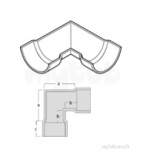 Related item 4 Inch X 90 Degree H/rnd Angle Hg40/a/90/pa