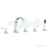 5 Hole Bath Shower Mixer Deck Mounted Ins-135-3/4-c/p