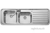 Luxe Lx155l 1500 X 500 One Tap Hole Dblhd Ss
