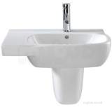 Moda Offset Washbasin 650x460 Left Hand 1 Tap With Total Install System Md4411wh