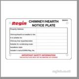 REGIN REGP33 CHIMNEY NOTICE PLATE PK 10