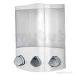 Croydex Uno Euro Soap Dispenser White