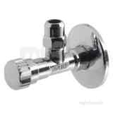 C/p Mini Angle Valve W/mntd 1/2 Inch X 3/8in