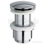 Unslotd Lux Push Typ Ext Basin Waste 11/4in Pex-389-ns-c/p